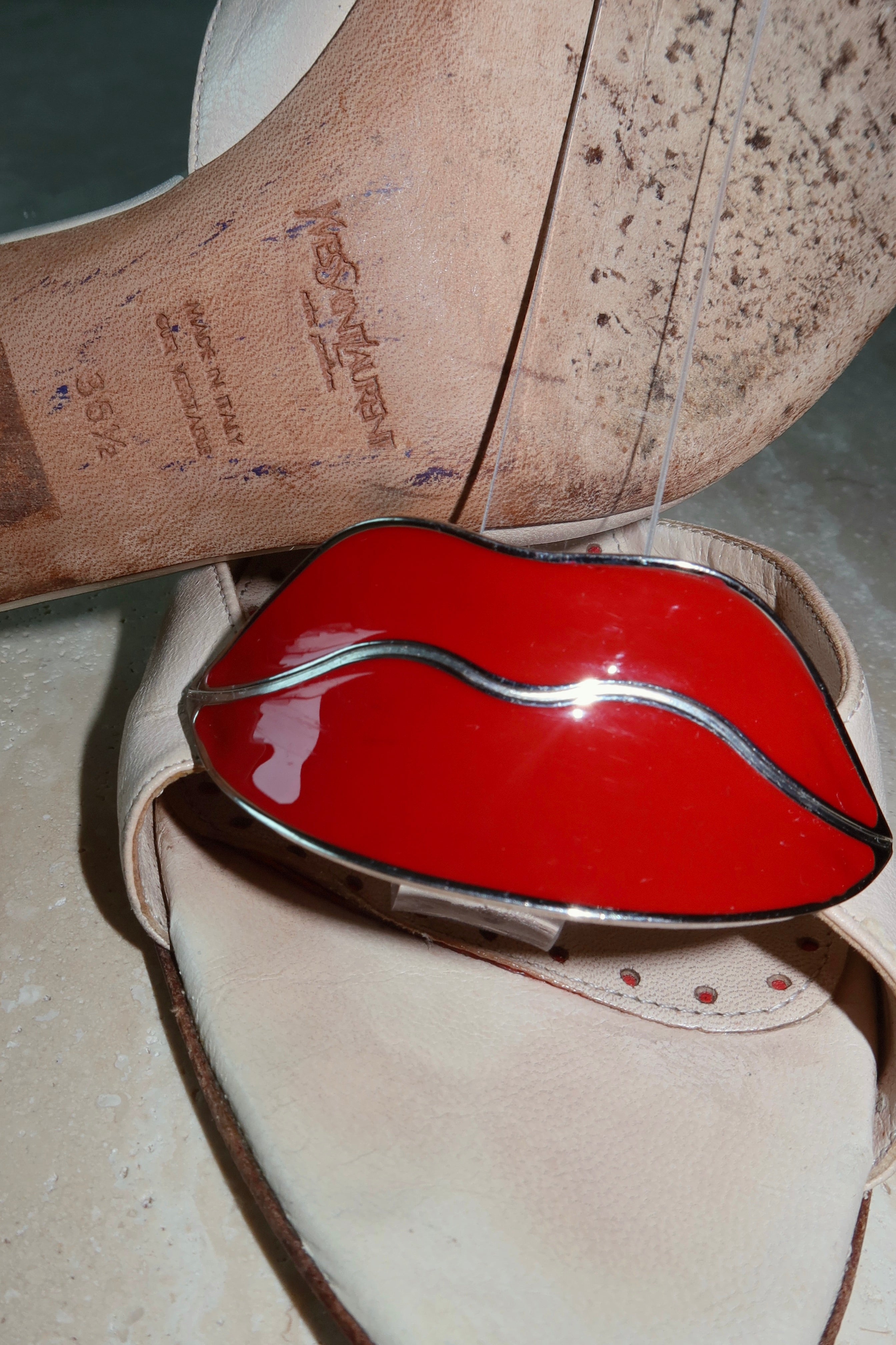 YSL by Tom Ford "Dali Lips" Slingback Heels – Spring/Summer 2003 Archive