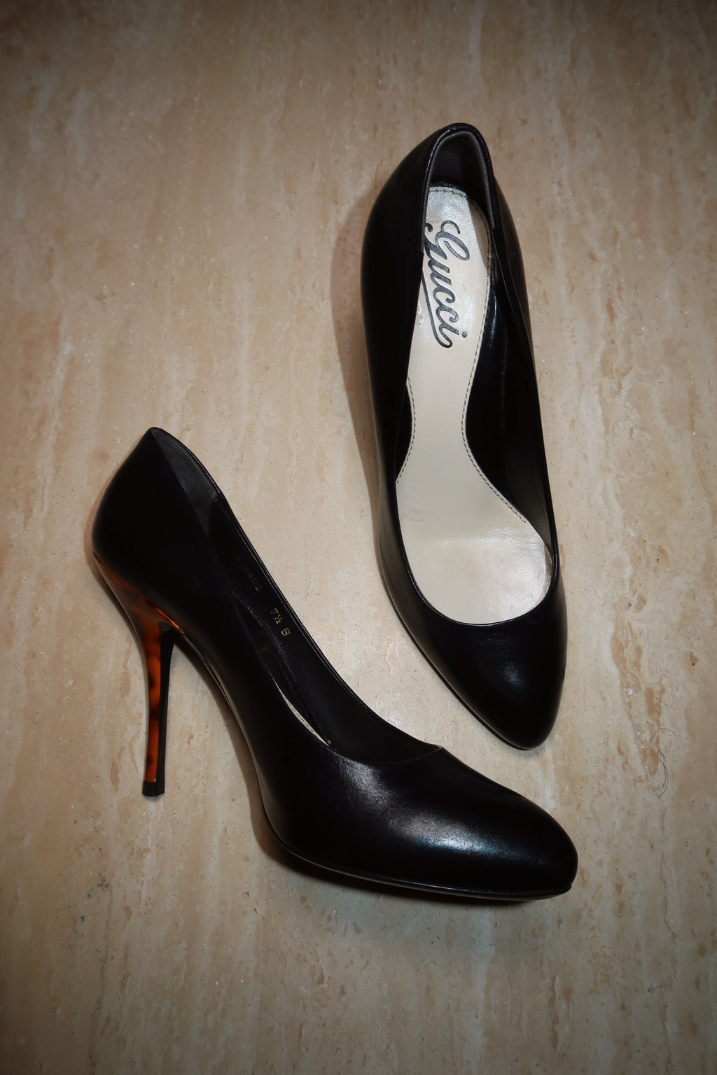 Gucci Tom Ford Era “Sophia” Tortoiseshell Heel Pumps